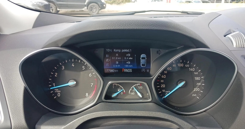 Ford Kuga cena 87900 przebieg: 77980, rok produkcji 2019 z Radlin małe 781